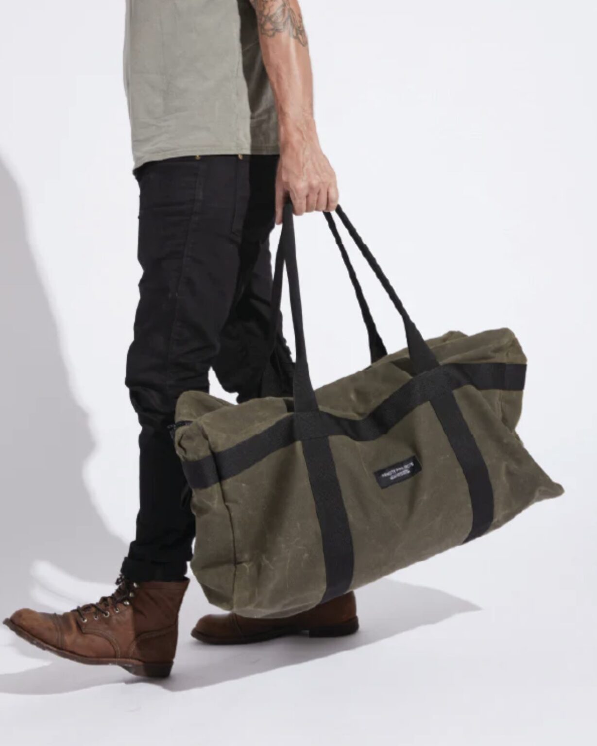 Waxed Canvas Gear Bag Bush Ronnie John