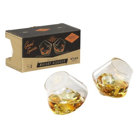Rocking Whiskey Glasses With Box