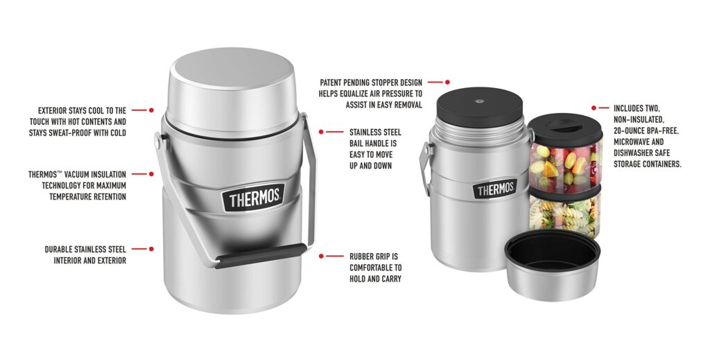 Thermos 1.39L Stainless King Big Boss Insulated Food Jar Ronnie John