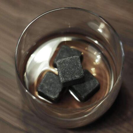Whiskey Cooling Stones In Glass