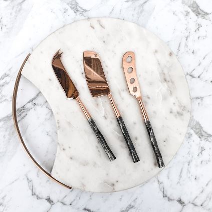 Copper Cheese Knife Set